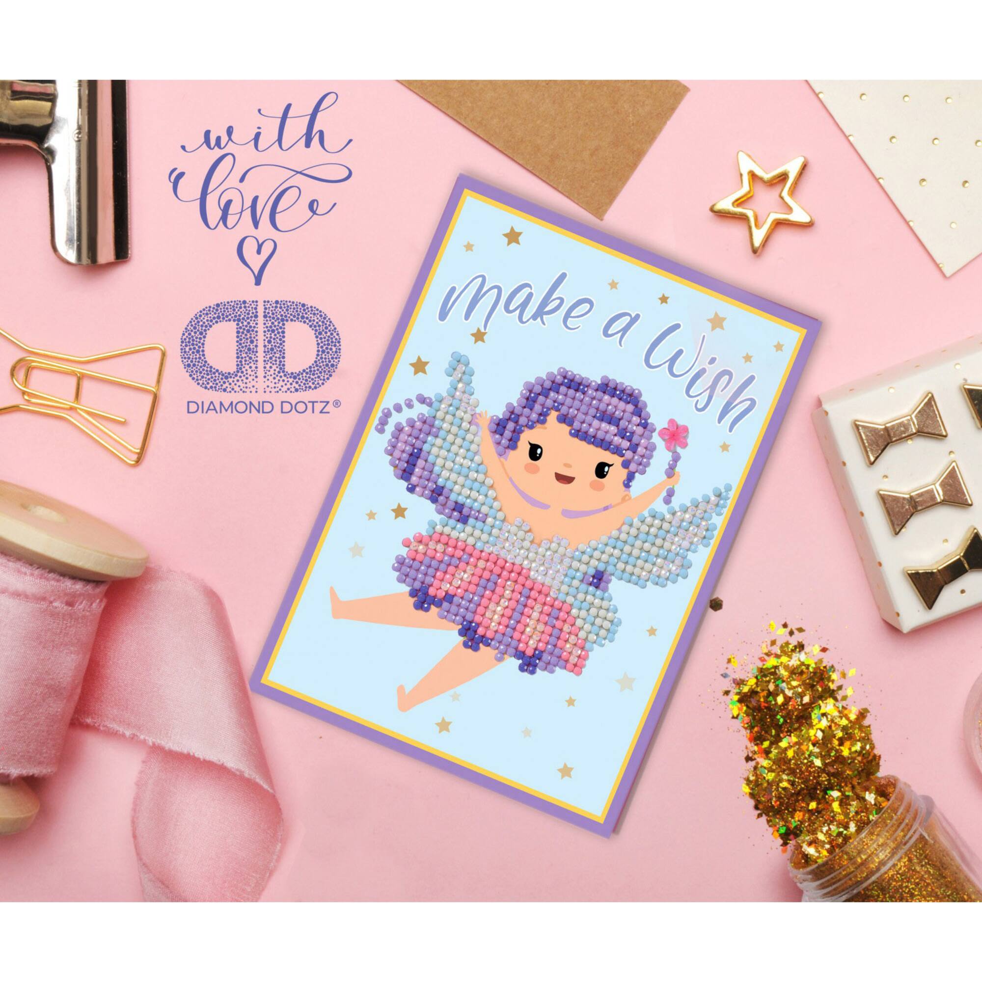 Diamond Dotz® Make a Wish Diamond Painting Greeting Card Kit